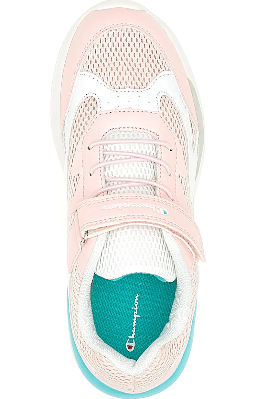 Sneakers Bianche e Rosa Champion Low Cut Shoe Fast R.G GS