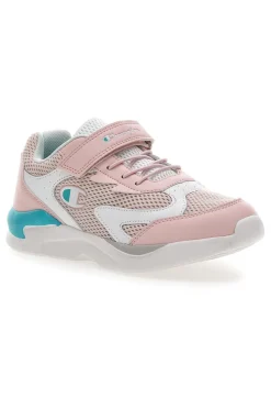 Sneakers Bianche e Rosa Champion Low Cut Shoe Fast R.G GS