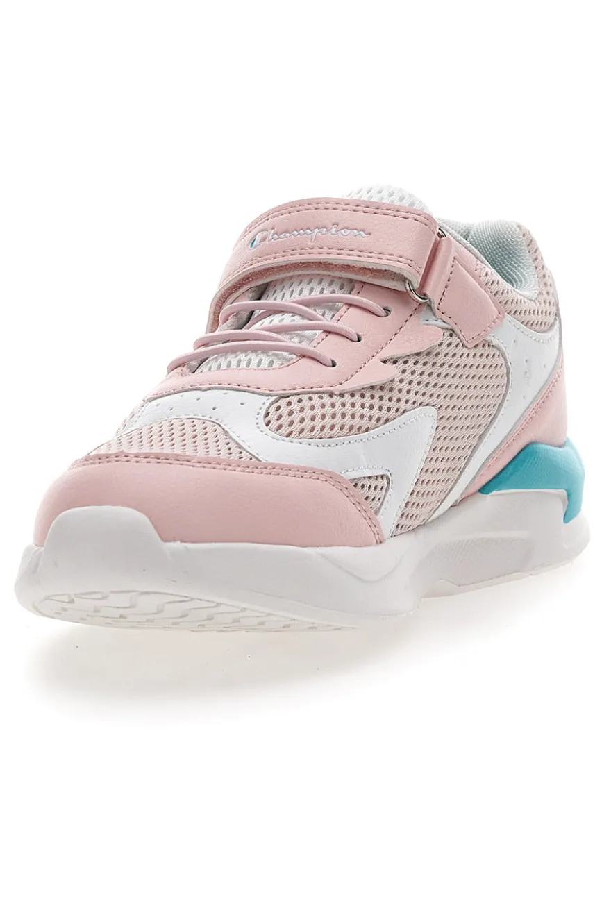 Sneakers Bianche e Rosa Champion Low Cut Shoe Fast R.G GS