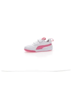 Sneakers Bianche e Rosa Con Strappi in Velcro Puma Multiflex Sl V Inf