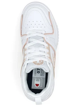 Sneakers Bianche e Rosa Champion 3 Point Low