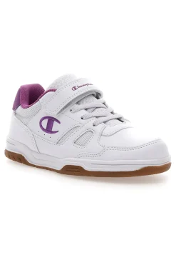 Sneakers Bianche e Rosa Con Strappo in Velcro Champion CLY 87 G PS