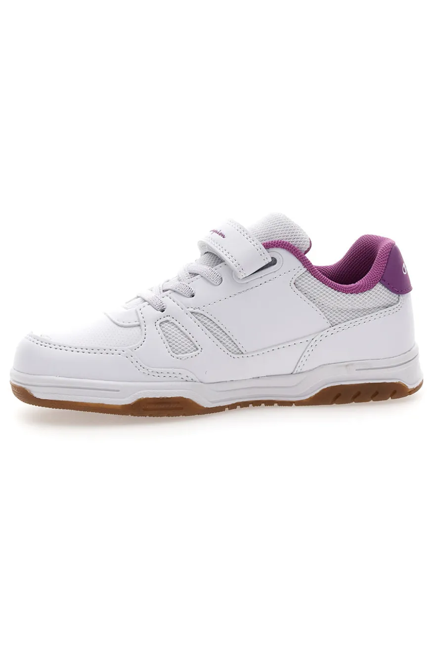 Sneakers Bianche e Rosa Con Strappo in Velcro Champion CLY 87 G PS