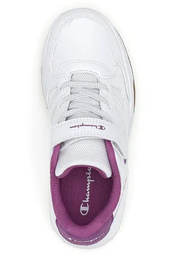 Sneakers Bianche e Rosa Con Strappo in Velcro Champion CLY 87 G PS