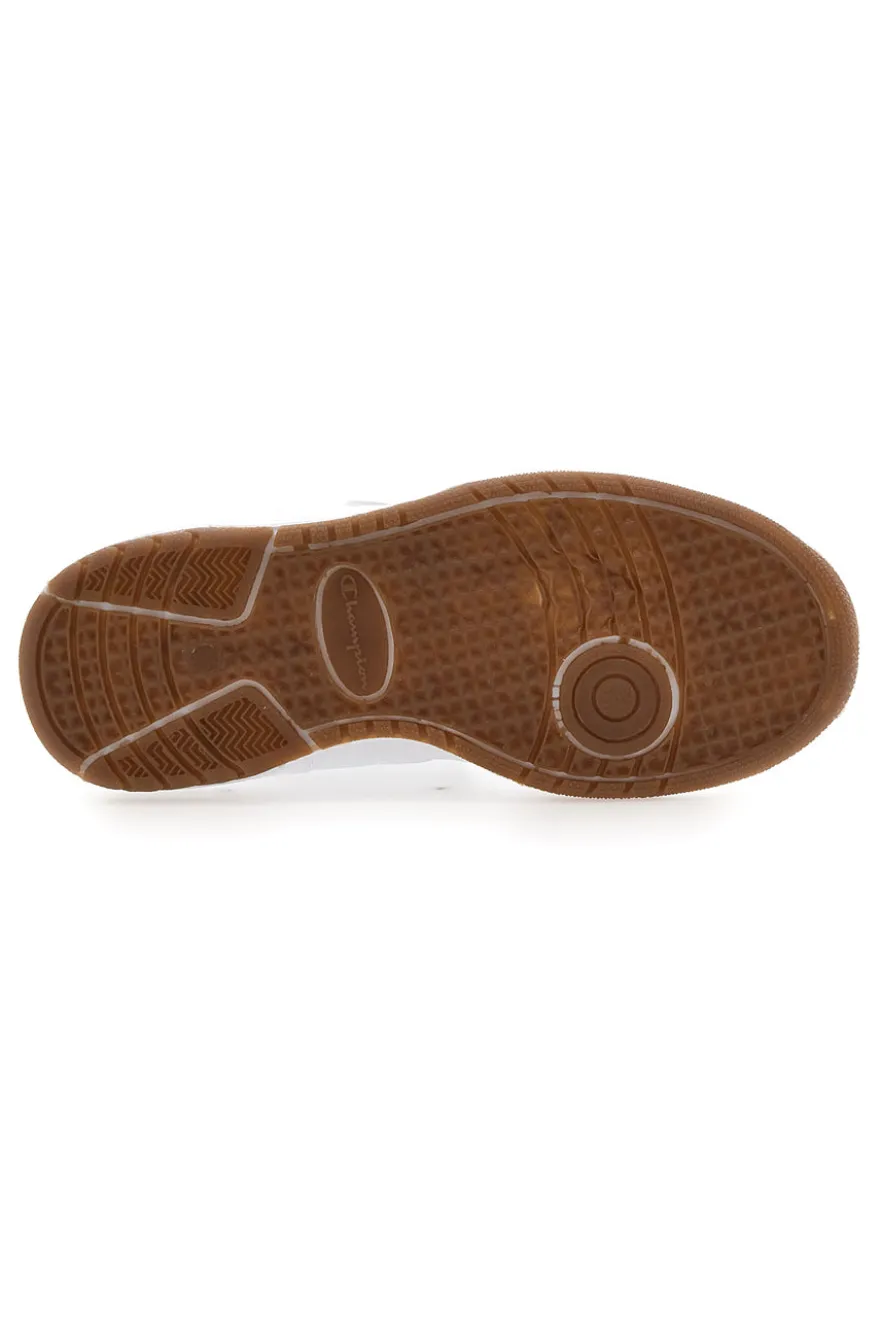 Sneakers Bianche e Rosa Con Strappo in Velcro Champion CLY 87 G PS