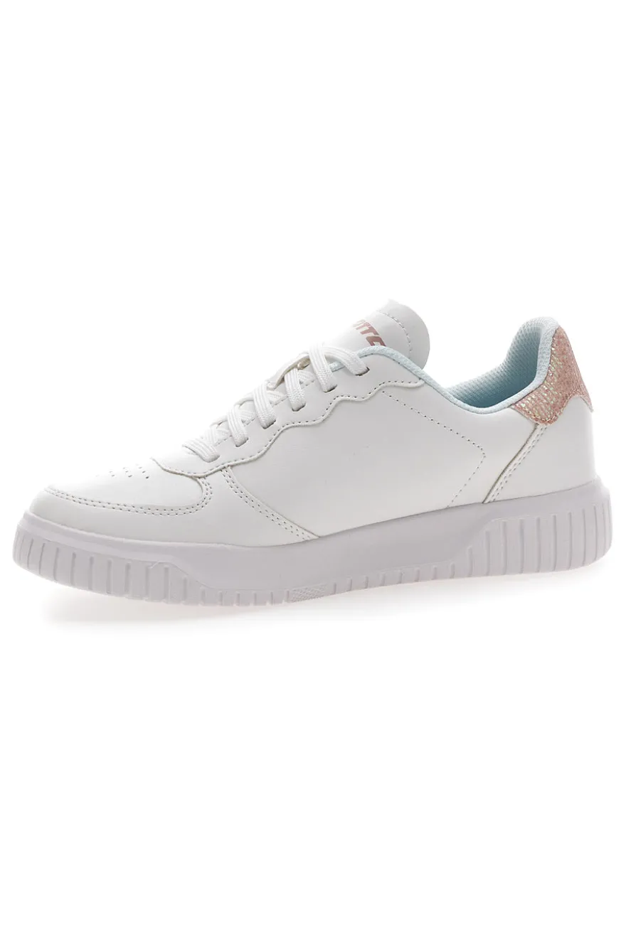Sneakers Bianche e Rosa con Glitter Lotto Venus 1 AMF III GLI W