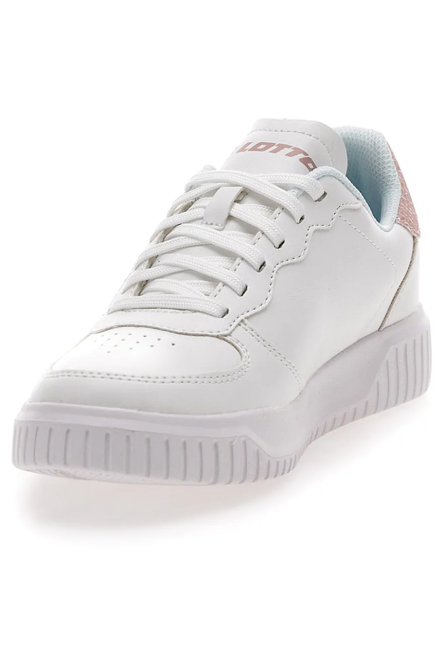 Sneakers Bianche e Rosa con Glitter Lotto Venus 1 AMF III GLI W