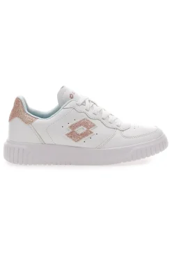Sneakers Bianche e Rosa con Glitter Lotto Venus 1 AMF III GLI W