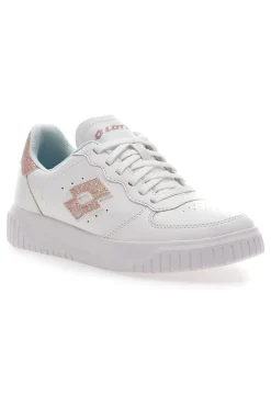 Sneakers Bianche e Rosa con Glitter Lotto Venus 1 AMF III GLI W