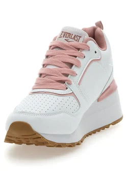 Sneakers Bianche e Rosa Con Platform Everlast Ev129