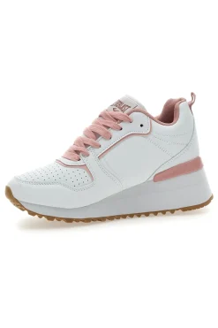Sneakers Bianche e Rosa Con Platform Everlast Ev129