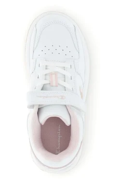 Sneakers bianche e rosa con strappo Champion RD18 2.0 LOW G PS
