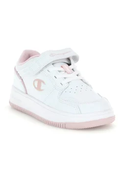 Sneakers bianche e rosa con strappo Champion RD18 2.0 LOW G PS