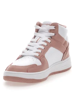 Sneakers Bianche e Rosa Champion Rebound 2 Mid