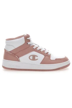 Sneakers Bianche e Rosa Champion Rebound 2 Mid