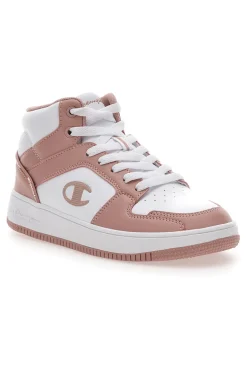 Sneakers Bianche e Rosa Champion Rebound 2 Mid