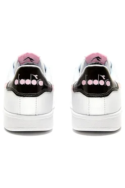 Sneakers Bianche e Rosa Con Logo Laterale DIADORA GAME P GS GIRL