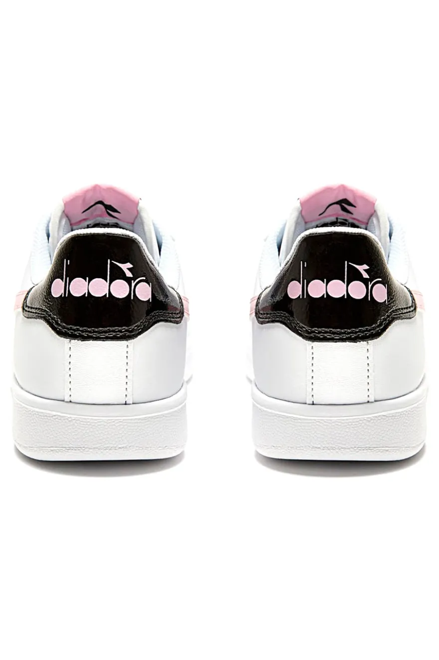Sneakers Bianche e Rosa Con Logo Laterale DIADORA GAME P GS GIRL