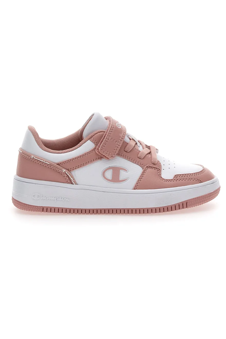 Sneakers Bianche e Rosa Champion Rebound 2 Low G Ps