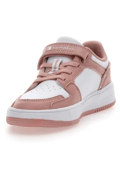 Sneakers Bianche e Rosa Champion Rebound 2 Low G Ps