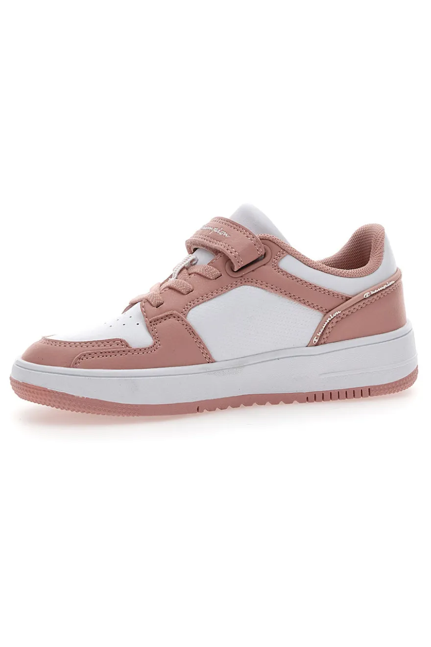 Sneakers Bianche e Rosa Champion Rebound 2 Low G Ps