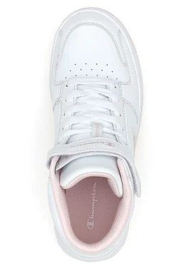 Sneakers Bianche e Rosa Con Strappo Champion RD18 2 MID G GS