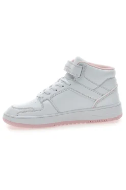 Sneakers Bianche e Rosa Con Strappo Champion RD18 2 MID G GS