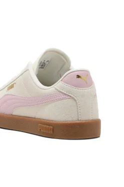 Sneakers Bianche e Rosa con Tomaia in Pelle Puma Club II
