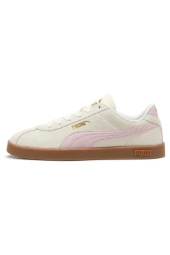 Sneakers Bianche e Rosa con Tomaia in Pelle Puma Club II
