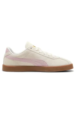 Sneakers Bianche e Rosa con Tomaia in Pelle Puma Club II