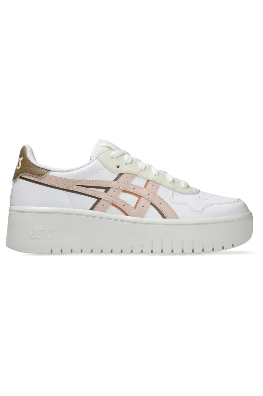 Sneakers Bianche e Rosa Con Platform Asics Japan S