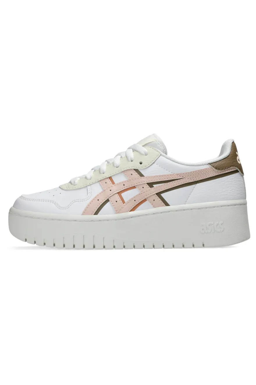 Sneakers Bianche e Rosa Con Platform Asics Japan S