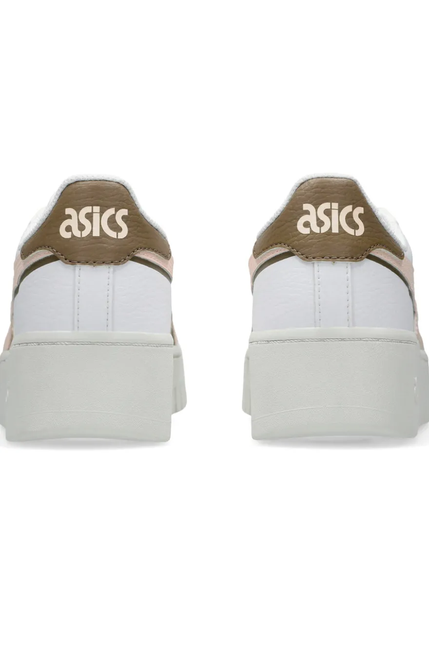 Sneakers Bianche e Rosa Con Platform Asics Japan S