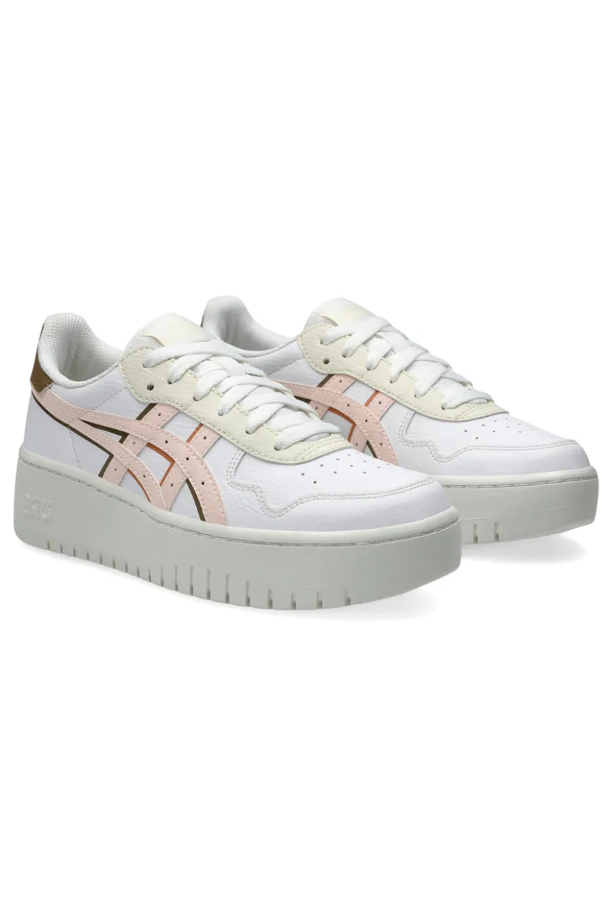 Sneakers Bianche e Rosa Con Platform Asics Japan S