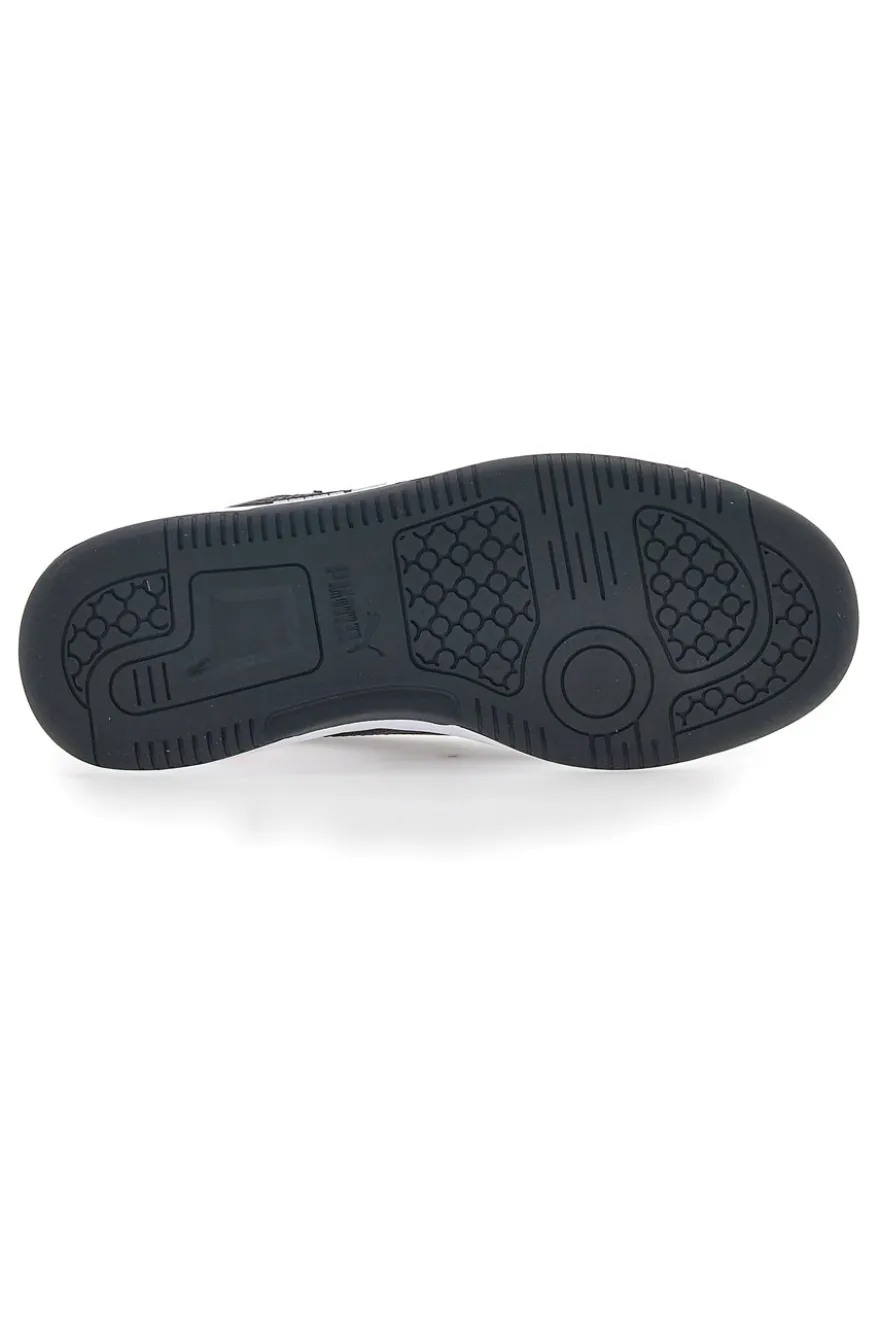 Sneakers Bianche e Rosa Con Stringa Laterale Puma Rebound V6 LO JR