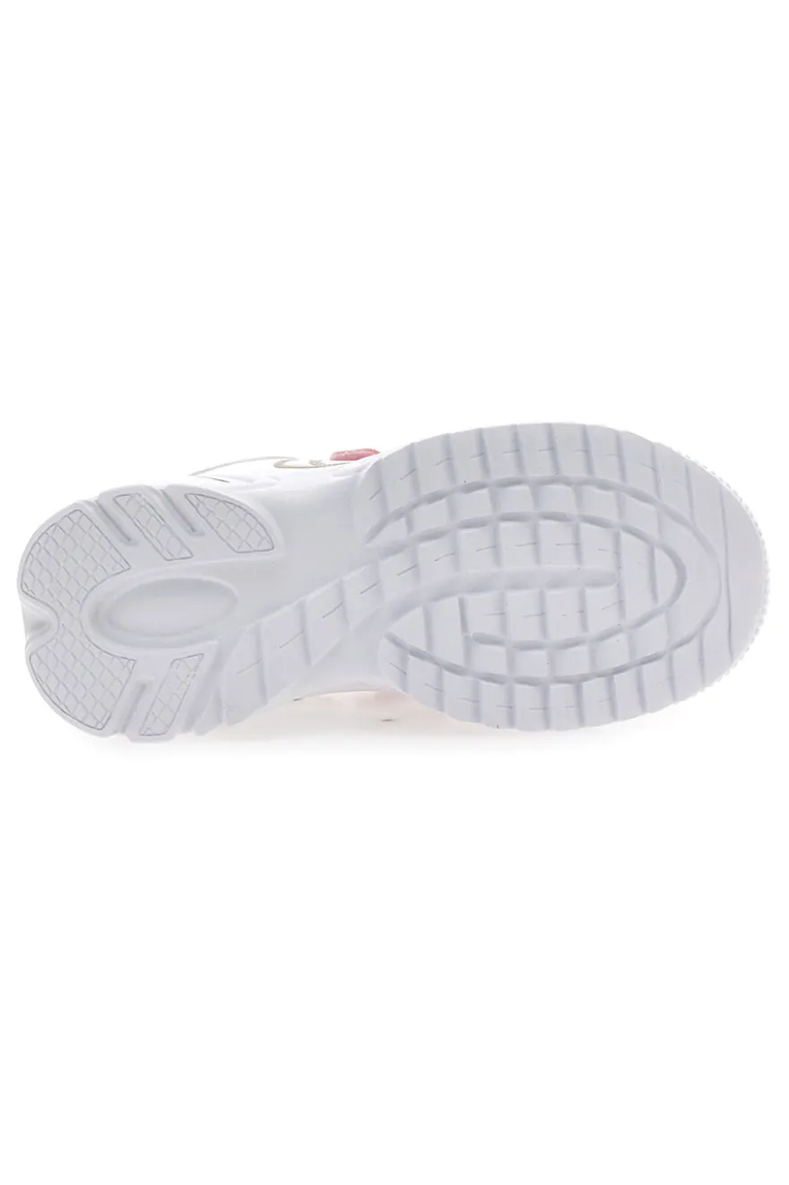Sneakers bianche e rosa con fantasia animalier Mkids MG25124