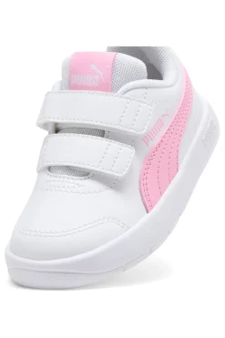 Sneakers Bianche e Rosa Con Strappi Puma Courtflex V3 V Inf