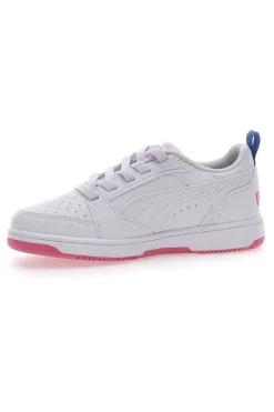 Sneakers Bianche e Rosa Con Fascia Laterale Puma Rebound V6 Lo Deep Ac Ps