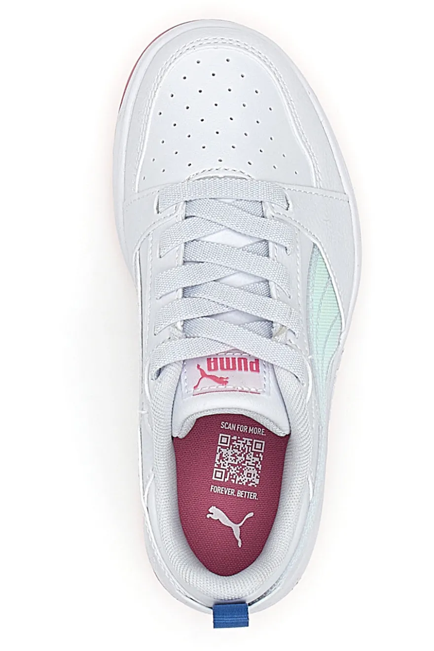 Sneakers Bianche e Rosa Con Fascia Laterale Puma Rebound V6 Lo Deep Ac Ps