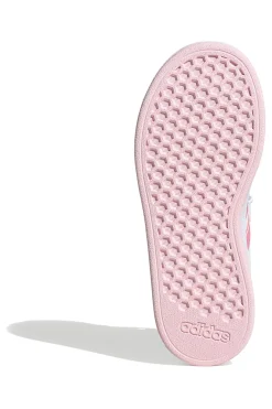 Sneakers Bianche e Rosa Con Strappo In Velcro Adidas Grand Court 2 El C