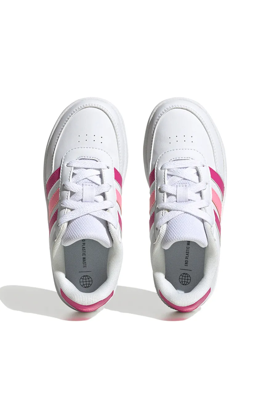 Sneakers bianche e rosa con lacci ADIDAS Breaknet 2.0 K