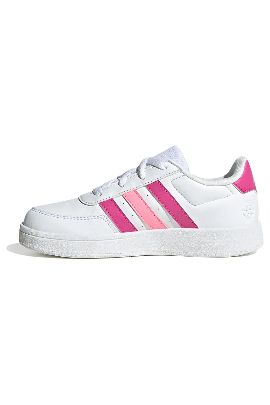 Sneakers bianche e rosa con lacci ADIDAS Breaknet 2.0 K