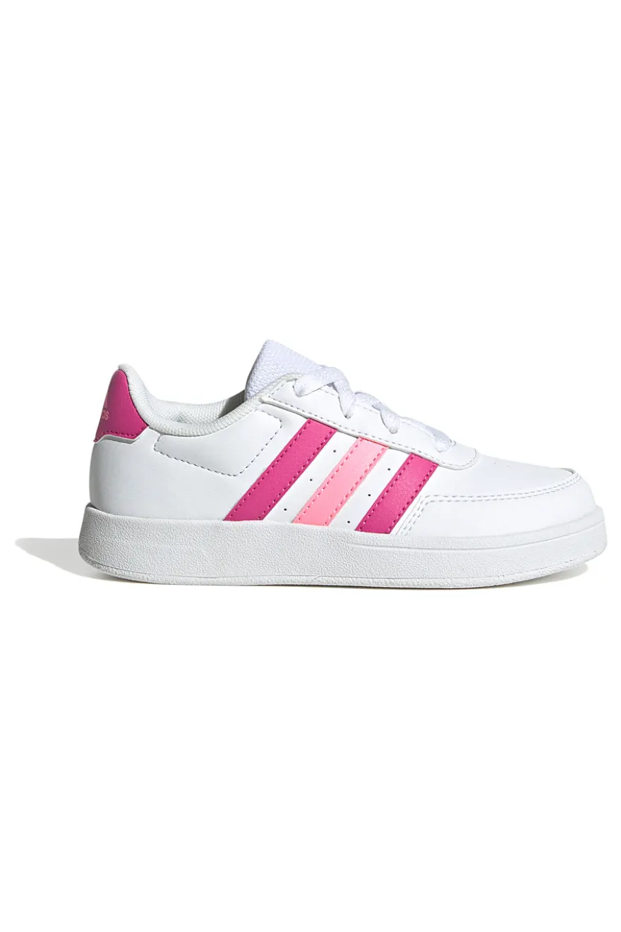 Sneakers bianche e rosa con lacci ADIDAS Breaknet 2.0 K