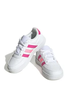 Sneakers bianche e rosa con lacci ADIDAS Breaknet 2.0 K