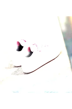 Sneakers bianche e rosa con chiusura a strappo Adidas Grand Court 2.0 EL C
