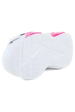 Sneakers Bianche e Rosa Con Luci Champion Wave Pu G Ps