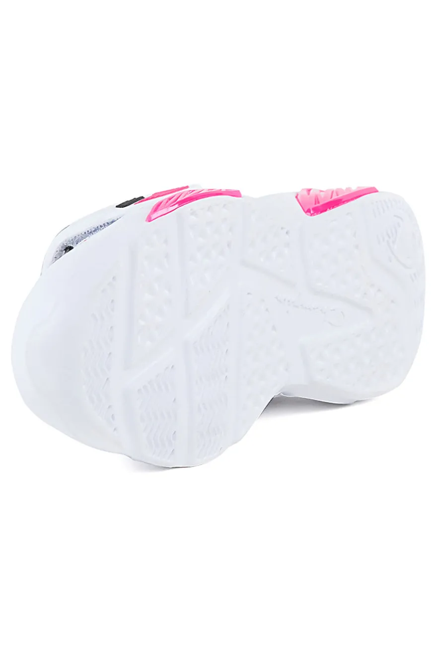 Sneakers Bianche e Rosa Con Luci Champion Wave Pu G Ps