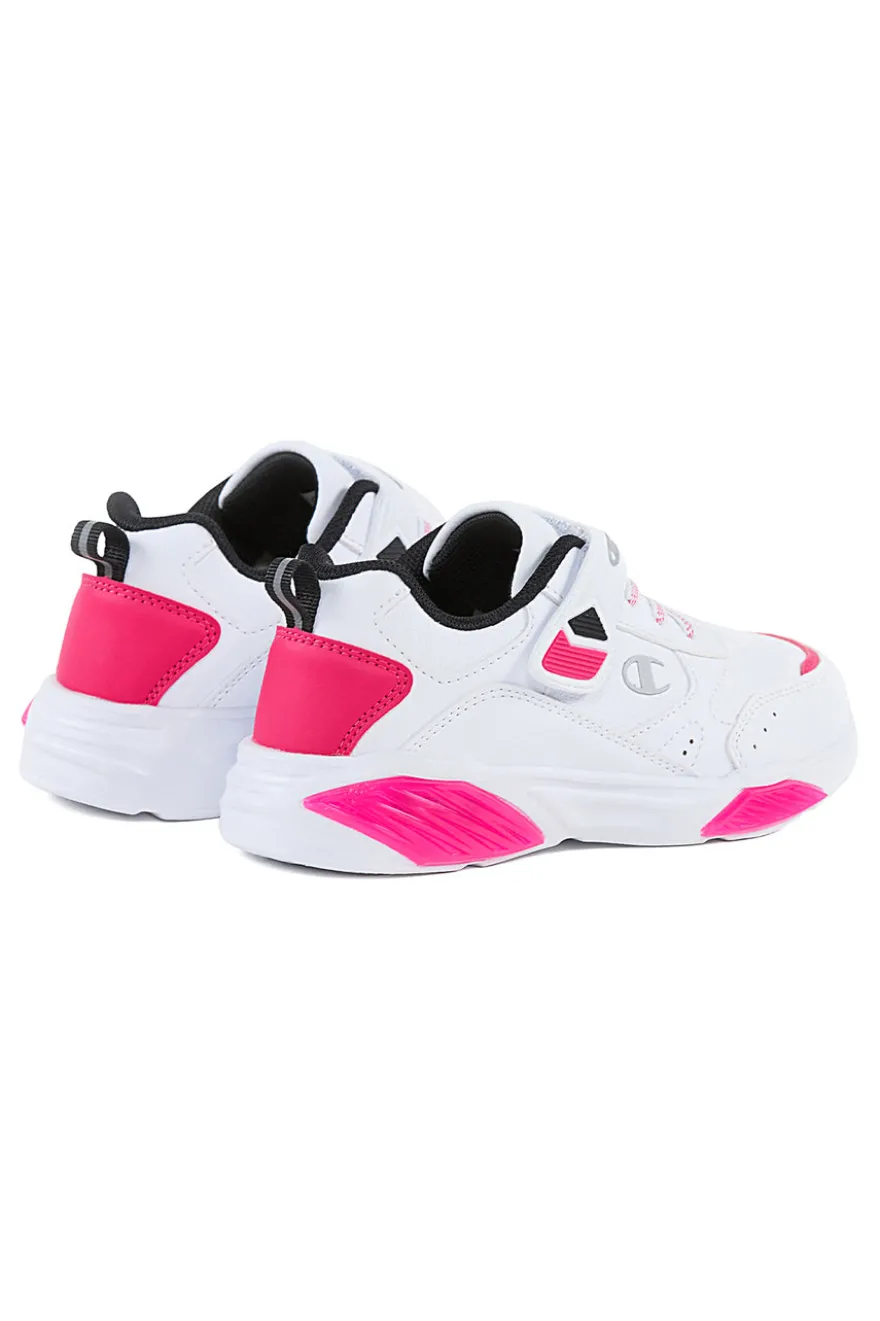 Sneakers Bianche e Rosa Con Luci Champion Wave Pu G Ps