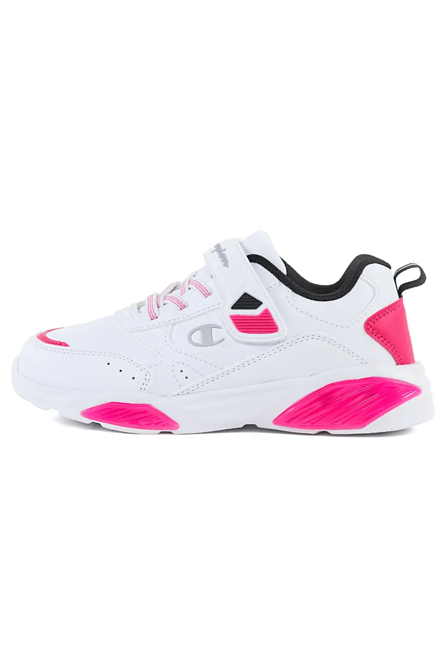 Sneakers Bianche e Rosa Con Luci Champion Wave Pu G Ps