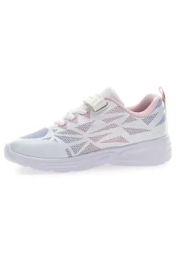 Sneakers bianche e rosa con luci Champion Wave Tri G PS